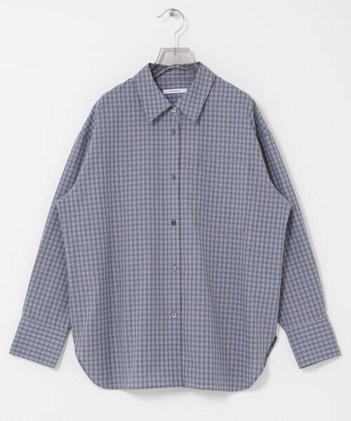URBAN RESEARCH(アーバンリサーチ)の「レギュラーカラーチェックシャツ(シャツ/ブラウス・レディース・オフホワイト/ライトブルー/ネイビー・FREE)」の10枚目の写真