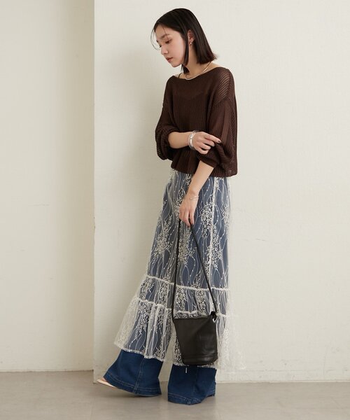 シアーレーススカート
