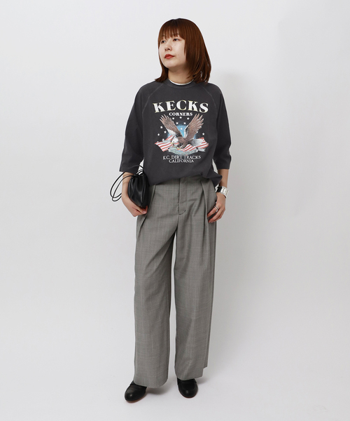 journal standard L'essage(ジャーナルスタンダードレサージュ)の「【GOOD ROCK SPEED / グッドロックスピード】26ORG003W ラグランT(Tシャツ/カットソー・レディース・チャコールグレー・FREE)」の4枚目の写真