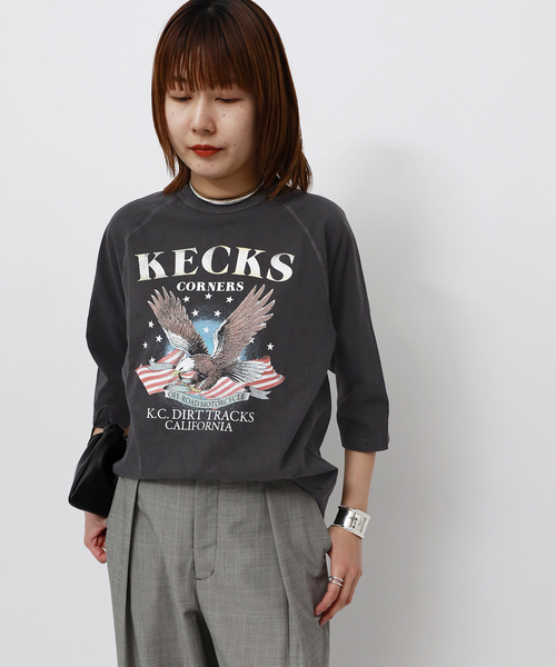 journal standard L'essage(ジャーナルスタンダードレサージュ)の「【GOOD ROCK SPEED / グッドロックスピード】26ORG003W ラグランT(Tシャツ/カットソー・レディース・チャコールグレー・FREE)」の7枚目の写真