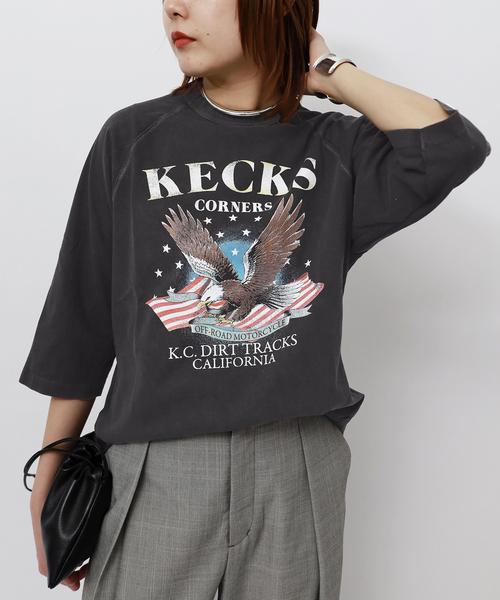 journal standard L'essage(ジャーナルスタンダードレサージュ)の「【GOOD ROCK SPEED / グッドロックスピード】26ORG003W ラグランT(Tシャツ/カットソー・レディース・チャコールグレー・FREE)」の8枚目の写真