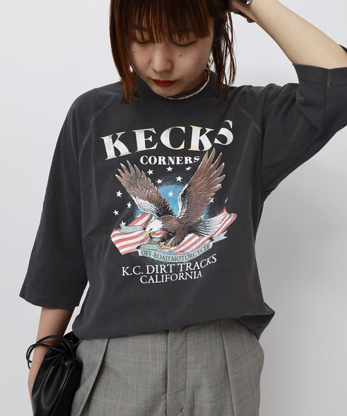 journal standard L'essage(ジャーナルスタンダードレサージュ)の「【GOOD ROCK SPEED / グッドロックスピード】26ORG003W ラグランT(Tシャツ/カットソー・レディース・チャコールグレー・FREE)」の9枚目の写真