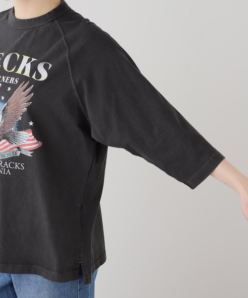 journal standard L'essage(ジャーナルスタンダードレサージュ)の「【GOOD ROCK SPEED / グッドロックスピード】26ORG003W ラグランT(Tシャツ/カットソー・レディース・チャコールグレー・FREE)」の13枚目の写真