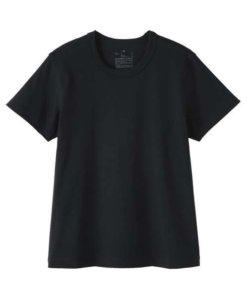 無印良品（ムジルシリョウヒン）の「婦人 涼感汗じみしにくいクルーネック半袖Ｔシャツ（Tシャツ/カットソー・レディース・ホワイト/ライトグレー/ブラウン/ブラック/ライトブルー/チャコールグレー・S/M/L/XL）」の13枚目の写真