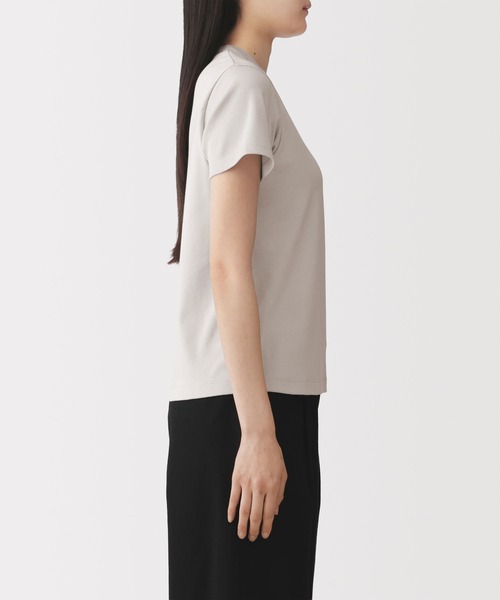 無印良品（ムジルシリョウヒン）の「婦人 涼感汗じみしにくいクルーネック半袖Ｔシャツ（Tシャツ/カットソー・レディース・ホワイト/ライトグレー/ブラウン/ブラック/ライトブルー/チャコールグレー・S/M/L/XL）」の19枚目の写真