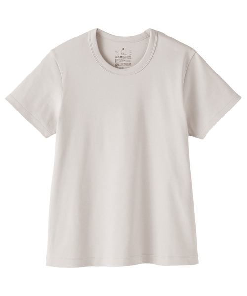無印良品（ムジルシリョウヒン）の「婦人 涼感汗じみしにくいクルーネック半袖Ｔシャツ（Tシャツ/カットソー・レディース・ホワイト/ライトグレー/ブラウン/ブラック/ライトブルー/チャコールグレー・S/M/L/XL）」の22枚目の写真
