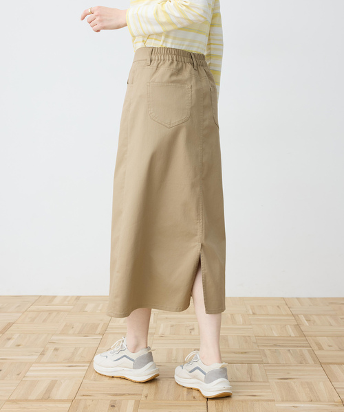 DECOY SINCE 1981(デコイシンスイチキュウハチイチ)の「ストレッチフレアスカート【ウエストゴム】(スカート・レディース・モカ/ネイビー・64/67/70)」の5枚目の写真