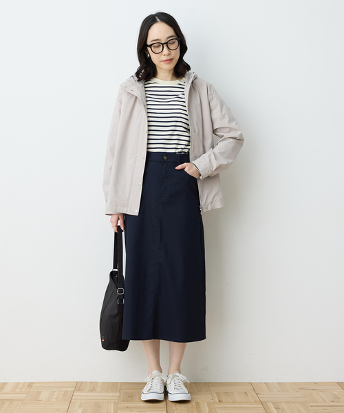 DECOY SINCE 1981(デコイシンスイチキュウハチイチ)の「ストレッチフレアスカート【ウエストゴム】(スカート・レディース・モカ/ネイビー・64/67/70)」の7枚目の写真