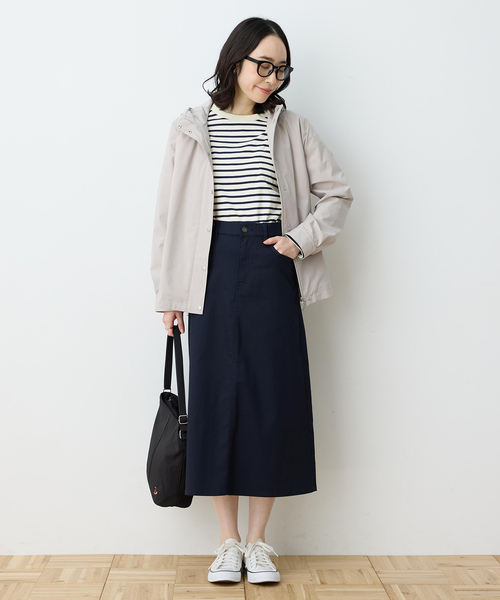 DECOY SINCE 1981(デコイシンスイチキュウハチイチ)の「ストレッチフレアスカート【ウエストゴム】(スカート・レディース・モカ/ネイビー・64/67/70)」の8枚目の写真