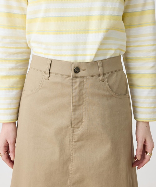 DECOY SINCE 1981(デコイシンスイチキュウハチイチ)の「ストレッチフレアスカート【ウエストゴム】(スカート・レディース・モカ/ネイビー・64/67/70)」の13枚目の写真