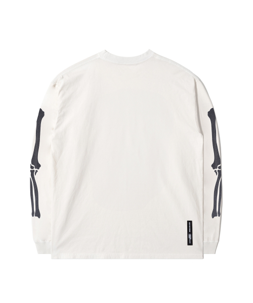 QT8 GARMENTS(キューティーエイトガーメント)の「LB Life Bones Washed Long Sleeve (Ecru)(Tシャツ/カットソー・メンズ・その他・MEDIUM/LARGE/X-LARGE)」の3枚目の写真