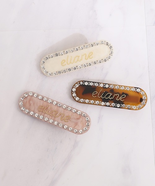one after another NICE CLAUP（ワンアフターアナザーナイスクラップ）の「【Eliane Collection】ロゴラインストーンピン（ヘアピン・レディース・ピンク/ブラウン/アイボリー・FREE）」の14枚目の写真