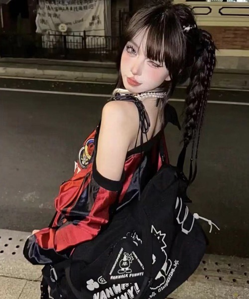 Ressaca(レサーカ)の「ワンショルダーストライプゲームシャツ(Tシャツ/カットソー・レディース・ピンク/レッド・M)」の18枚目の写真