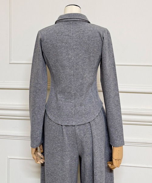 ROYAL PARTY（ロイヤルパーティー）の「タイ付カットシャツ（シャツ/ブラウス・レディース・グレー/オフホワイト/ブラック・FREE）」の12枚目の写真