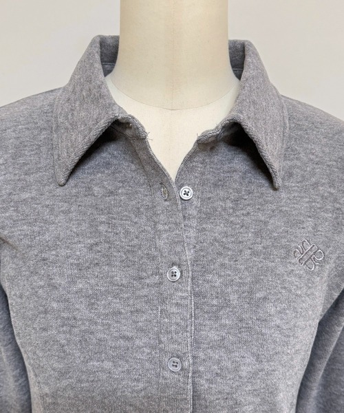 ROYAL PARTY（ロイヤルパーティー）の「タイ付カットシャツ（シャツ/ブラウス・レディース・グレー/オフホワイト/ブラック・FREE）」の13枚目の写真