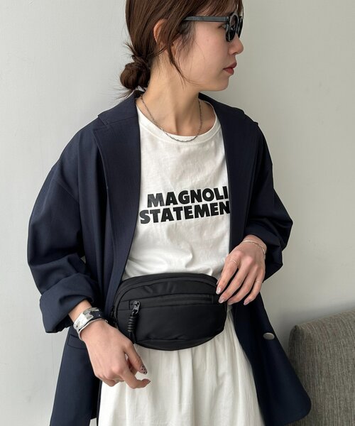 DISCOAT(ディスコート)の「ナイロンミニウエストポーチ(ボディバッグ/ウエストポーチ・レディース・チャコールグレー/ブラック/ブラウン・FREE)」の15枚目の写真