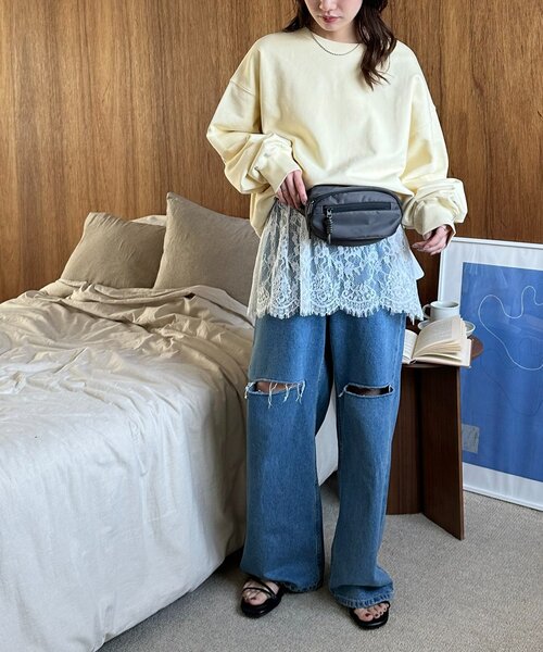 DISCOAT(ディスコート)の「ナイロンミニウエストポーチ(ボディバッグ/ウエストポーチ・レディース・チャコールグレー/ブラック/ブラウン・FREE)」の19枚目の写真