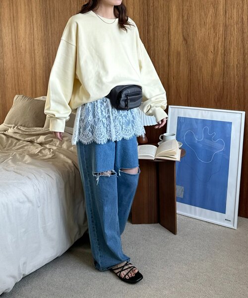 DISCOAT(ディスコート)の「ナイロンミニウエストポーチ(ボディバッグ/ウエストポーチ・レディース・チャコールグレー/ブラック/ブラウン・FREE)」の21枚目の写真