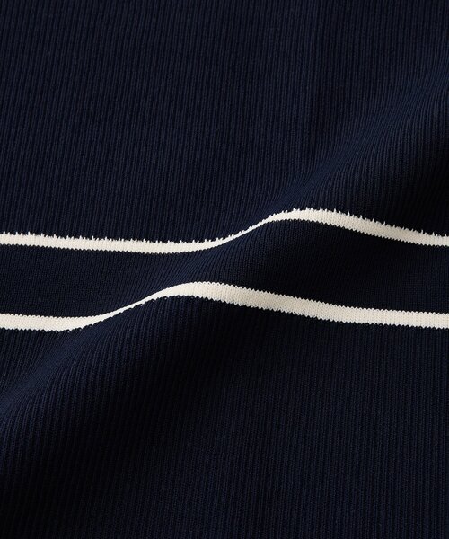 La boutique BonBon（ラブティックボンボン）の「【最強着映えセット】バイカラーニットセットワンピース（ワンピース・レディース・ネイビー/アイボリー/サックスブルー・PM/FREE）」の15枚目の写真