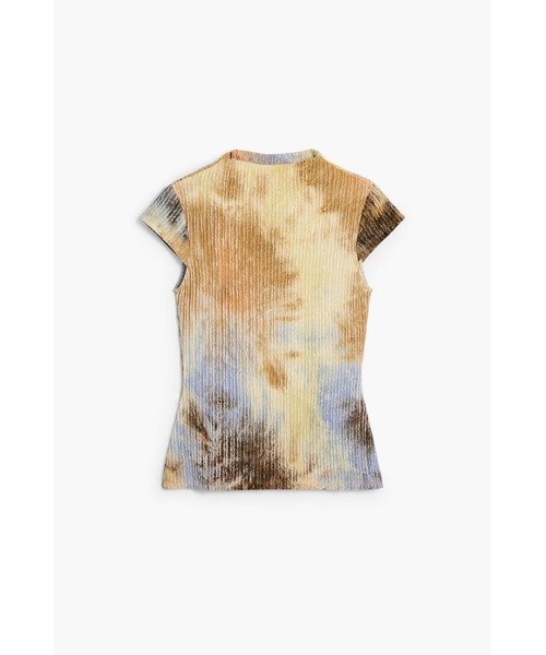 Desigual(デシグアル)の「タイダイプリーツリブTシャツ(Tシャツ/カットソー・レディース・ブラウン・XS/S/M/L/XL)」の5枚目の写真