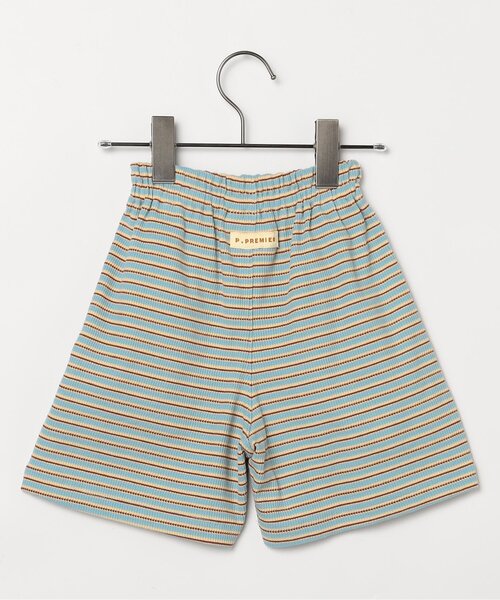 p.premier（ピードットプルミエ）の「先染めボーダーワッフルハーフパンツ（その他パンツ・キッズ・アイボリー/ピンク/グリーン/ブルー・140/130/120/110/100/90/80）」の14枚目の写真