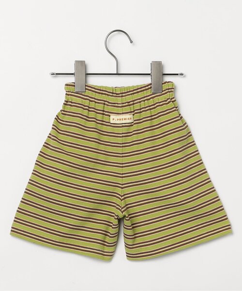 p.premier（ピードットプルミエ）の「先染めボーダーワッフルハーフパンツ（その他パンツ・キッズ・アイボリー/ピンク/グリーン/ブルー・140/130/120/110/100/90/80）」の6枚目の写真