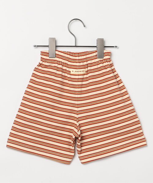p.premier（ピードットプルミエ）の「先染めボーダーワッフルハーフパンツ（その他パンツ・キッズ・アイボリー/ピンク/グリーン/ブルー・140/130/120/110/100/90/80）」の15枚目の写真