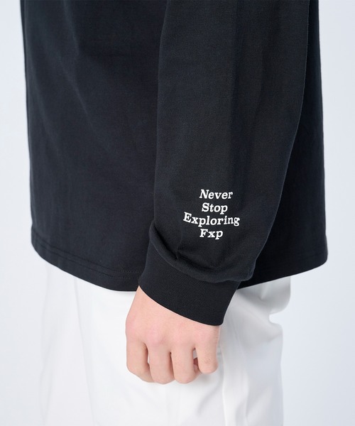 FLASH PACKER(フラッシュパッカー)の「FLASH PACKER フラッシュパッカー / リラックスシルエット ロゴプリント Dry Silky Cotton ロングスリーブT シャツ ロンT // XLT-CLC(Tシャツ/カットソー・メンズ・ホワイト/ブラック/グレー・LARGE/MEDIUM/SMALL/X-LARGE)」の11枚目の写真