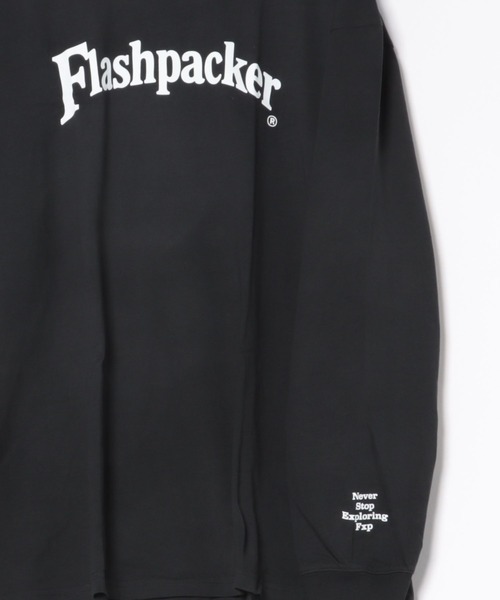 FLASH PACKER(フラッシュパッカー)の「FLASH PACKER フラッシュパッカー / リラックスシルエット ロゴプリント Dry Silky Cotton ロングスリーブT シャツ ロンT // XLT-CLC(Tシャツ/カットソー・メンズ・ホワイト/ブラック/グレー・LARGE/MEDIUM/SMALL/X-LARGE)」の21枚目の写真