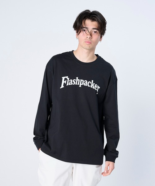 FLASH PACKER(フラッシュパッカー)の「FLASH PACKER フラッシュパッカー / リラックスシルエット ロゴプリント Dry Silky Cotton ロングスリーブT シャツ ロンT // XLT-CLC(Tシャツ/カットソー・メンズ・ホワイト/ブラック/グレー・LARGE/MEDIUM/SMALL/X-LARGE)」の20枚目の写真