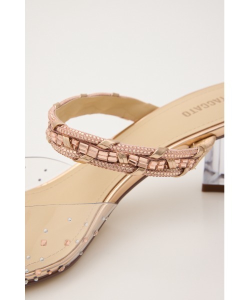 STACCATO(スタッカート)の「ダイヤヌーディークリアミュール(パンプス・レディース・シルバー/ピンクゴールド・23.0cm/24.0cm/22.5cm/24.5cm/23.5cm)」の11枚目の写真