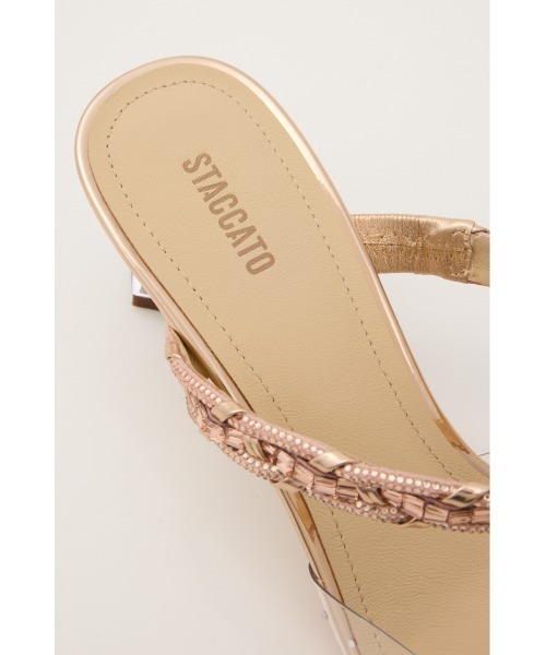 STACCATO(スタッカート)の「ダイヤヌーディークリアミュール(パンプス・レディース・シルバー/ピンクゴールド・23.0cm/24.0cm/22.5cm/24.5cm/23.5cm)」の12枚目の写真