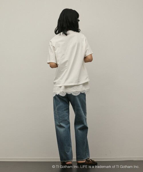 Diagram(ダイアグラム)の「LIFE PICTURE COLLECTION photo Tシャツ(Tシャツ/カットソー・レディース・ホワイト/チャコールグレー・36)」の6枚目の写真