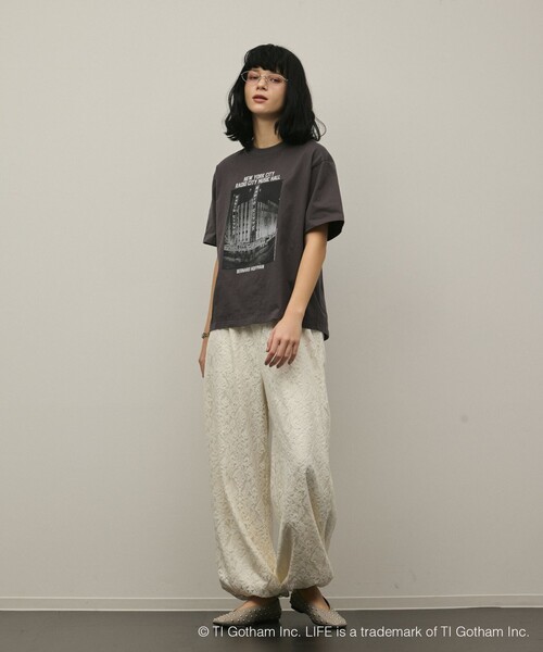 Diagram(ダイアグラム)の「LIFE PICTURE COLLECTION photo Tシャツ(Tシャツ/カットソー・レディース・ホワイト/チャコールグレー・36)」の12枚目の写真