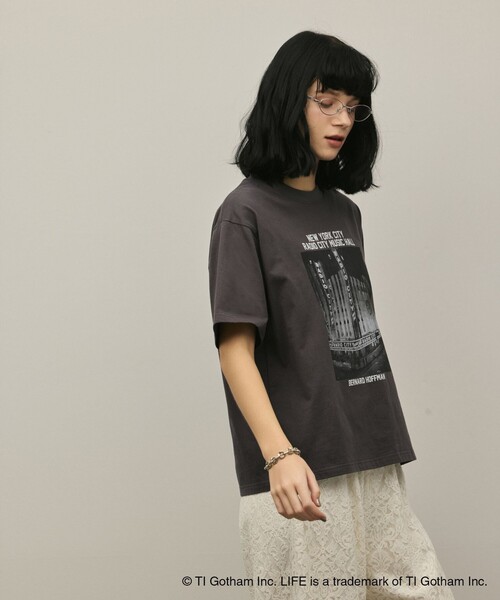 Diagram(ダイアグラム)の「LIFE PICTURE COLLECTION photo Tシャツ(Tシャツ/カットソー・レディース・ホワイト/チャコールグレー・36)」の18枚目の写真