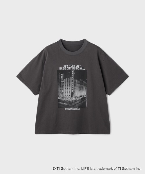 Diagram(ダイアグラム)の「LIFE PICTURE COLLECTION photo Tシャツ(Tシャツ/カットソー・レディース・ホワイト/チャコールグレー・36)」の2枚目の写真