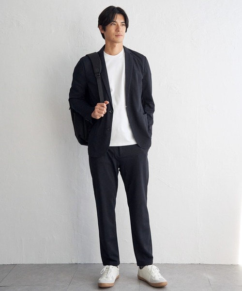 IKKA LOUNGE（イッカラウンジ）の「【セットアップ対応】GOKU楽ワークDRYソフトカノコジャケット（テーラードジャケット・メンズ・グレー/ベージュ/ネイビー・XL/L/M/S）」の13枚目の写真