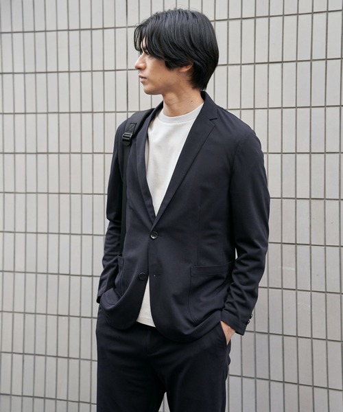 IKKA LOUNGE（イッカラウンジ）の「【セットアップ対応】GOKU楽ワークDRYソフトカノコジャケット（テーラードジャケット・メンズ・グレー/ベージュ/ネイビー・XL/L/M/S）」の10枚目の写真