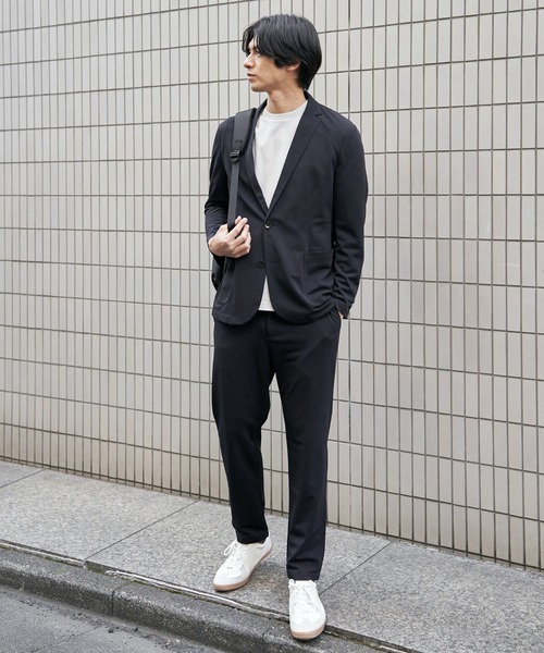 IKKA LOUNGE（イッカラウンジ）の「【セットアップ対応】GOKU楽ワークDRYソフトカノコジャケット（テーラードジャケット・メンズ・グレー/ベージュ/ネイビー・XL/L/M/S）」の12枚目の写真