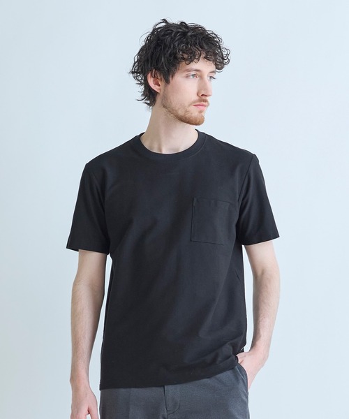 MEN'S BIGI（メンズビギ）の「【COVEROSS W/カバロスダブル】別注 リカバリー半袖Tシャツ＜血行促進/抗酸化作用/温熱効果/リラックス効果＞（Tシャツ/カットソー・メンズ・ホワイト/ブラック・03/02/01/04）」の3枚目の写真