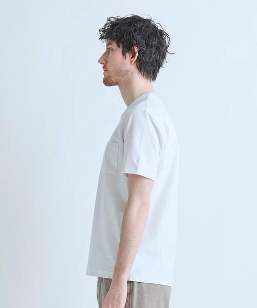 MEN'S BIGI（メンズビギ）の「Begin6月号掲載【COVEROSS W/カバロスダブル】別注 リカバリー半袖Tシャツ＜接触冷感/UVカット/遮熱/抗酸化作用＞（Tシャツ/カットソー・メンズ・ホワイト/ブラック・03/02/01/04）」の16枚目の写真