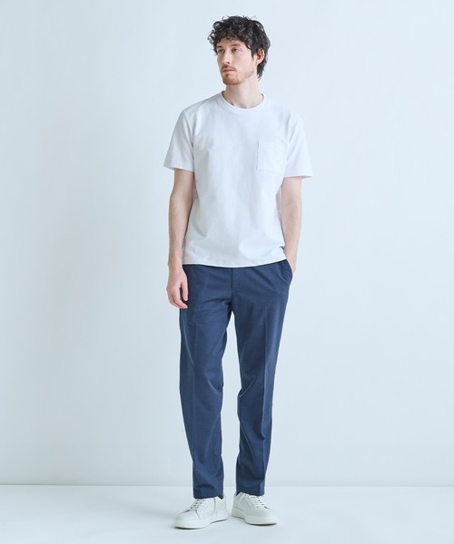 MEN'S BIGI（メンズビギ）の「Begin6月号掲載【COVEROSS W/カバロスダブル】別注 リカバリー半袖Tシャツ＜接触冷感/UVカット/遮熱/抗酸化作用＞（Tシャツ/カットソー・メンズ・ホワイト/ブラック・03/02/01/04）」の18枚目の写真