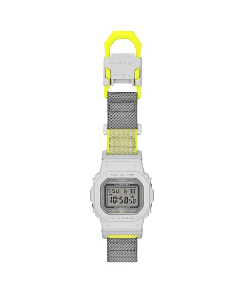G-SHOCK（ジーショック）の「NEW CLOTH BANDシリーズ / DW-5600MNC-7A8JF（デジタル腕時計・メンズ・ライトグレー・FREE）」の2枚目の写真
