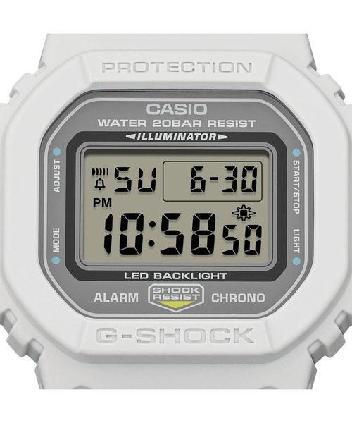 G-SHOCK（ジーショック）の「NEW CLOTH BANDシリーズ / DW-5600MNC-7A8JF（デジタル腕時計・メンズ・ライトグレー・FREE）」の4枚目の写真