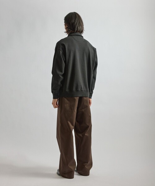 Saturdays NYC(サタデーズ ニューヨークシティ )の「Mott Relaxed Quarter Zip Sweatshirt(スウェット・メンズ・グレー/ライトグレー/ブラック・XL/S/M/L)」の12枚目の写真