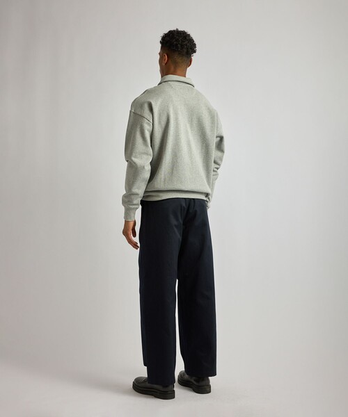 Saturdays NYC(サタデーズ ニューヨークシティ )の「Mott Relaxed Quarter Zip Sweatshirt(スウェット・メンズ・グレー/ライトグレー/ブラック・XL/S/M/L)」の15枚目の写真