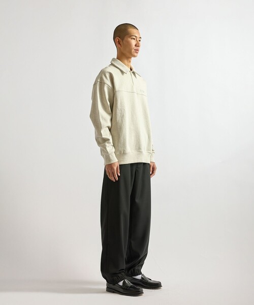 Saturdays NYC(サタデーズ ニューヨークシティ )の「Mott Relaxed Quarter Zip Sweatshirt(スウェット・メンズ・グレー/ライトグレー/ブラック・XL/S/M/L)」の17枚目の写真