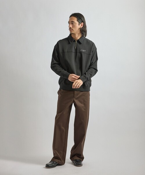 Saturdays NYC(サタデーズ ニューヨークシティ )の「Mott Relaxed Quarter Zip Sweatshirt(スウェット・メンズ・グレー/ライトグレー/ブラック・XL/S/M/L)」の20枚目の写真