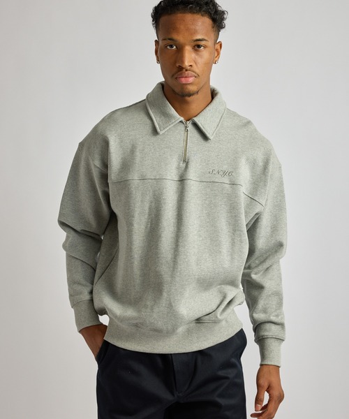 セール】Mott Relaxed Quarter Zip Sweatshirt（スウェット