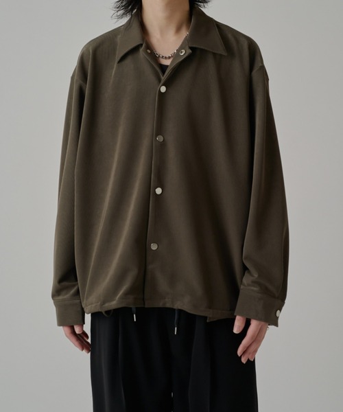 Lui's（ルイス）の「コードピケコーチジャケット（その他アウター・メンズ・ブラック/カーキ・S/M）」の2枚目の写真